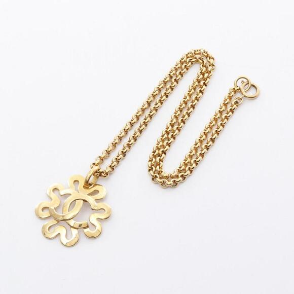 CHANEL Gold Logo Necklace - Picture 4 of 7